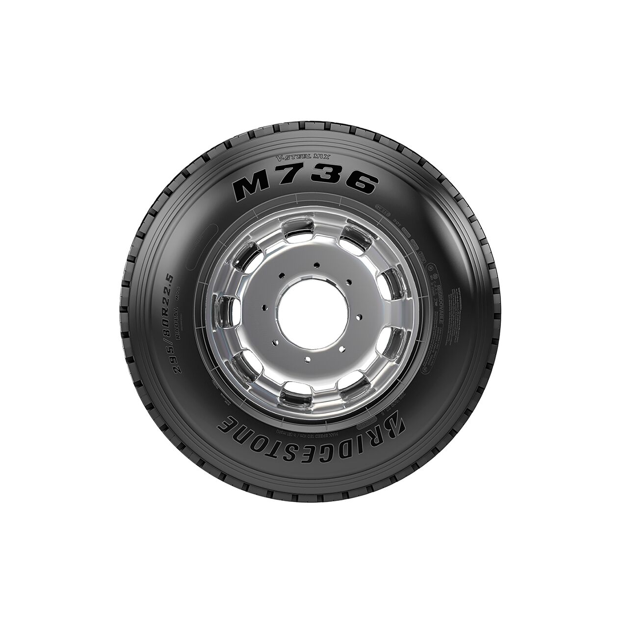 PNEU 275/80R22,5 BRIDGESTONE M736 - Imagem 2